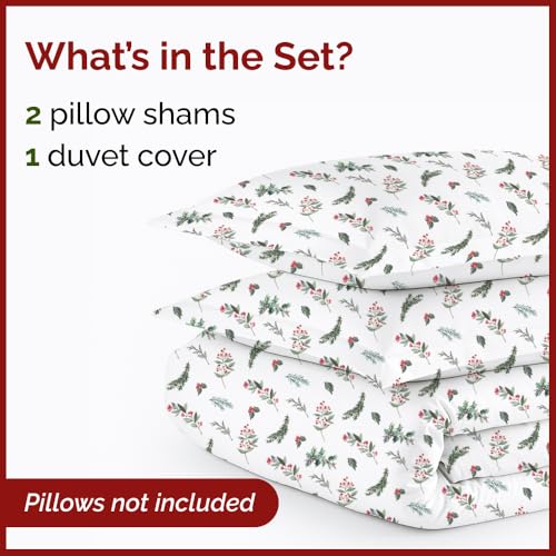 Image of CGK Unlimited Christmas Duvet Cover King Size - 104 x 90, Mistletoe