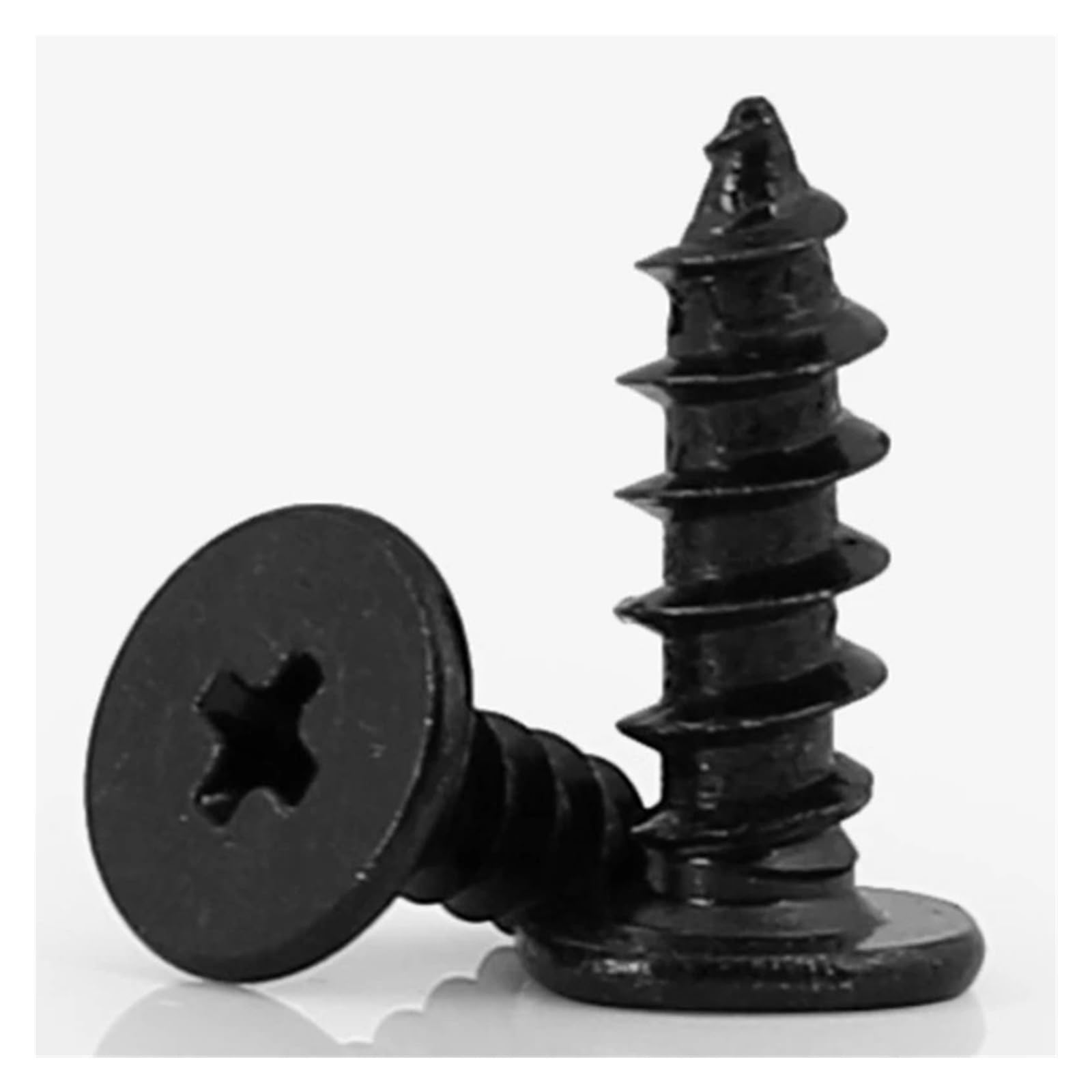 Tornillos Tornillos autorroscantes Tornillo de Ace Tornillo for Madera autorroscante de Cabeza Plana ultradelgada con Negra M3,5(M3.5-20pcs*16mm)