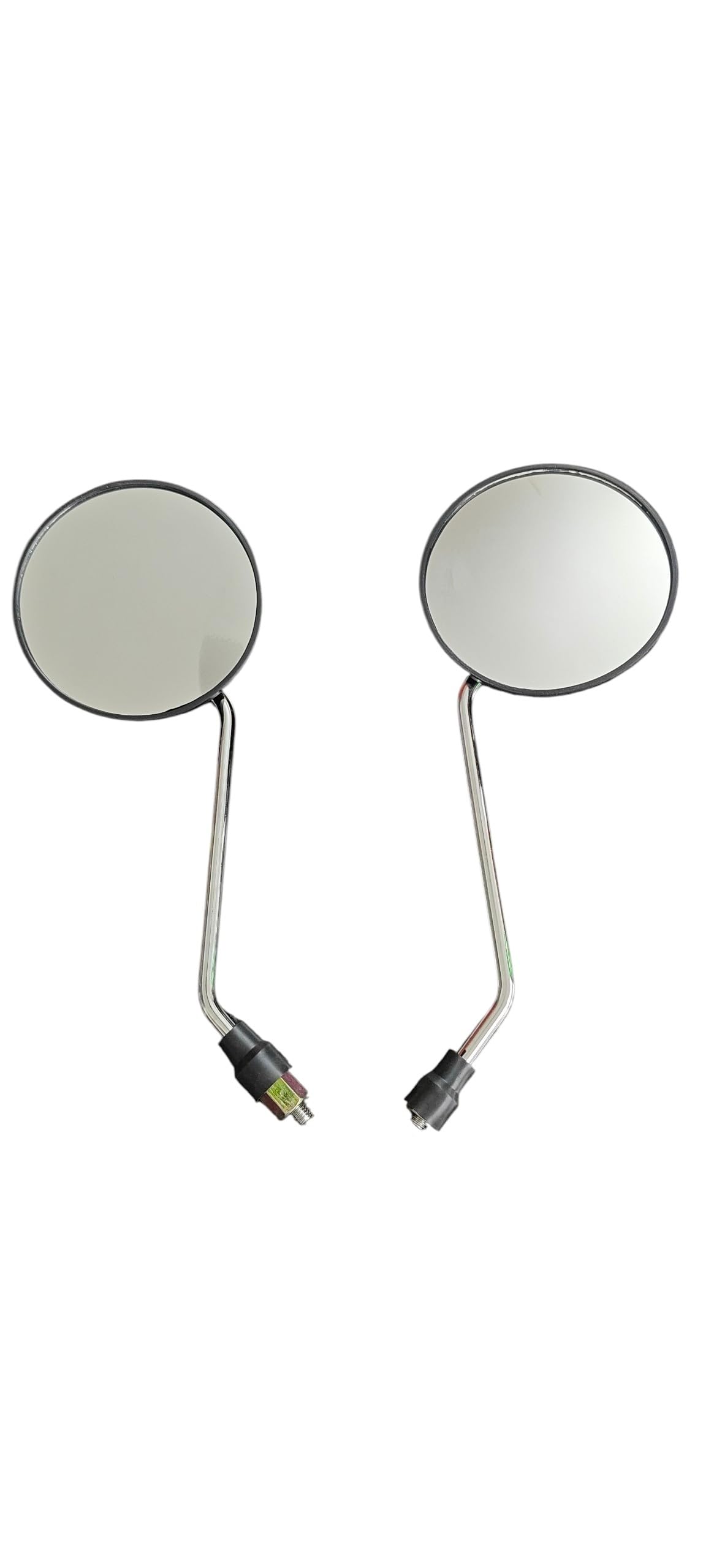 Round Side Mirror for EV Scooter, Chrome Finish, Set of 2-image-21
