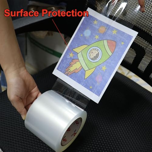 BOMEI PACK 4\'\' Wide Clear Packing Tape, 4-inch x 110 Yards (330ft), Heavy Duty Industrial Grade Packaging Tape Refills for Box Office Moving, Shipping and Mailing - Thumbnail 6