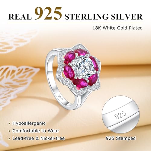 Bague trèfle porte-bonheur en argent, déclaration d'amour - 7