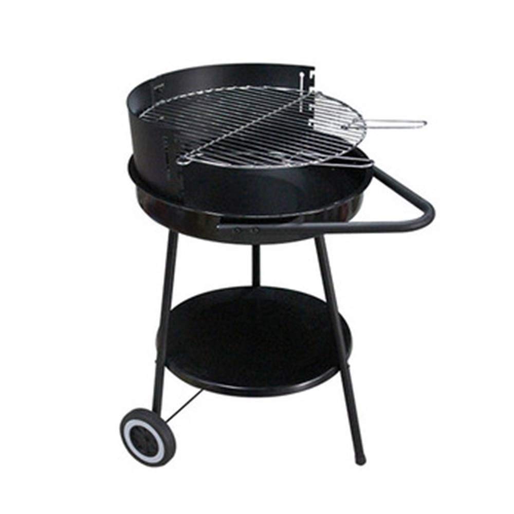 Przenośny grill węglowy do grillowania na świeżym powietrzu i okrągły grill piknik na świeżym powietrzu Patio podwórko Camping Tailgating stalowy ruszt do gotowania na stek z kurczaka little surprise