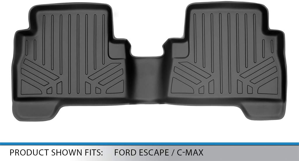 SMARTLINER Custom Fit Floor Mats 2nd Row Liner for 2013-2019 Ford Escape - Image 3