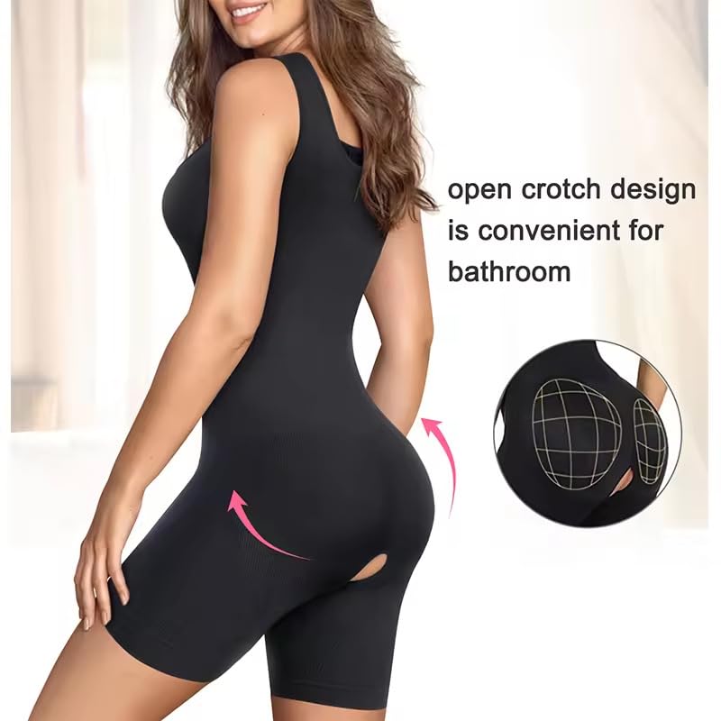 Image of Women Spandex & Nylon High Compression Body Suit (ED009)