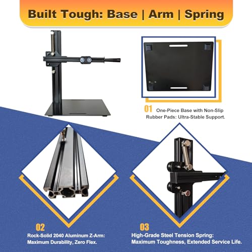 Image of Kadrick Vertical Heat-Set Insert Press Machine with 80W Digital Temperature-Controlled Soldering Iron (with Power Switch) Supports M2-M8 Inserts,Precision Heat-Set Tool for 3D Printed Plastics