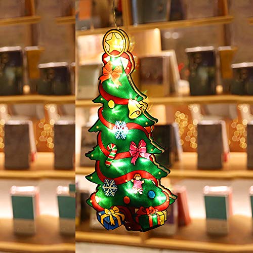 Preisvergleich Produktbild SKXZK LED Saugnapf Fenster Hängelampen,Weihnachtsdekoration Lichter,Weihnachtsbeleuchtung für Party Home Schlafzimmer Weihnachtsdekoration Geschenke (ohne Batterie) (F)