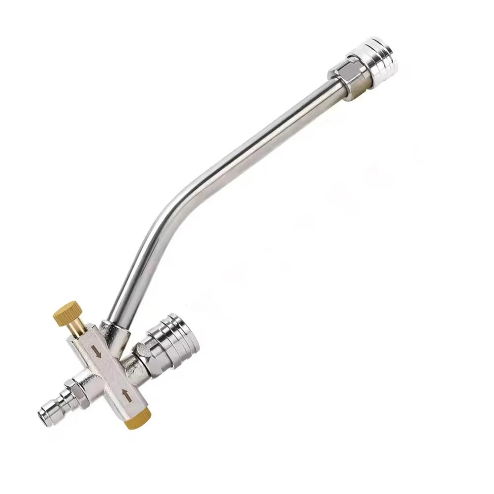 Aywtiun Color 1 Pressure Washer Extension Wand Dual Lance Pressure Washer Wand For Foam Cannon Double Tip Attachment For Soap 1/4" Quick And 5 Nozzles High Pressure Garden Hose Nozzle(Color 1)