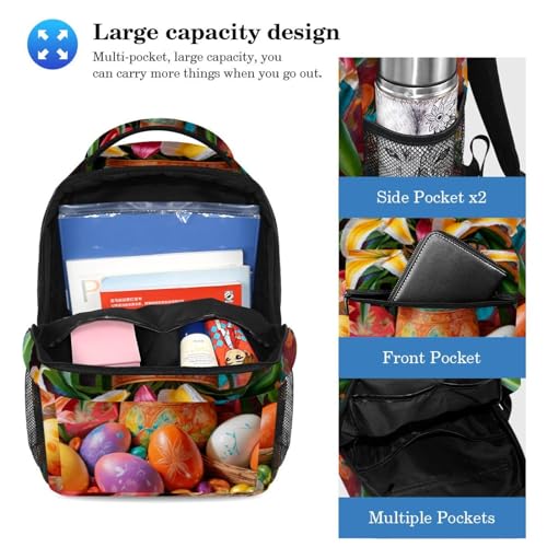 Sac à dos avec trousse pour adolescent grand format multicolore