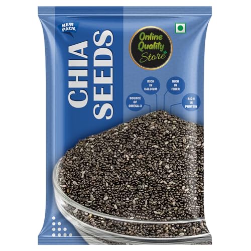 Image of Online Quality Store Raw Combo of Chia, Watermelon, Pumpkin, Sunflower, Flax Seeds - 500gm (100gm x 5 Pack) | Unroasted Mix Seeds for Eating with Omega 3 and Rich in Fiber, Protein for Weight Loss