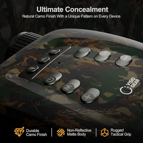 Image of VisioGear Night Vision Binoculars - Night Thunder X3 4K Night Vision Goggles for Adults, AI Color Mode, 2000ft Range, 5000mAh Battery, 32GB Card for Camping & Hunting, Camouflage