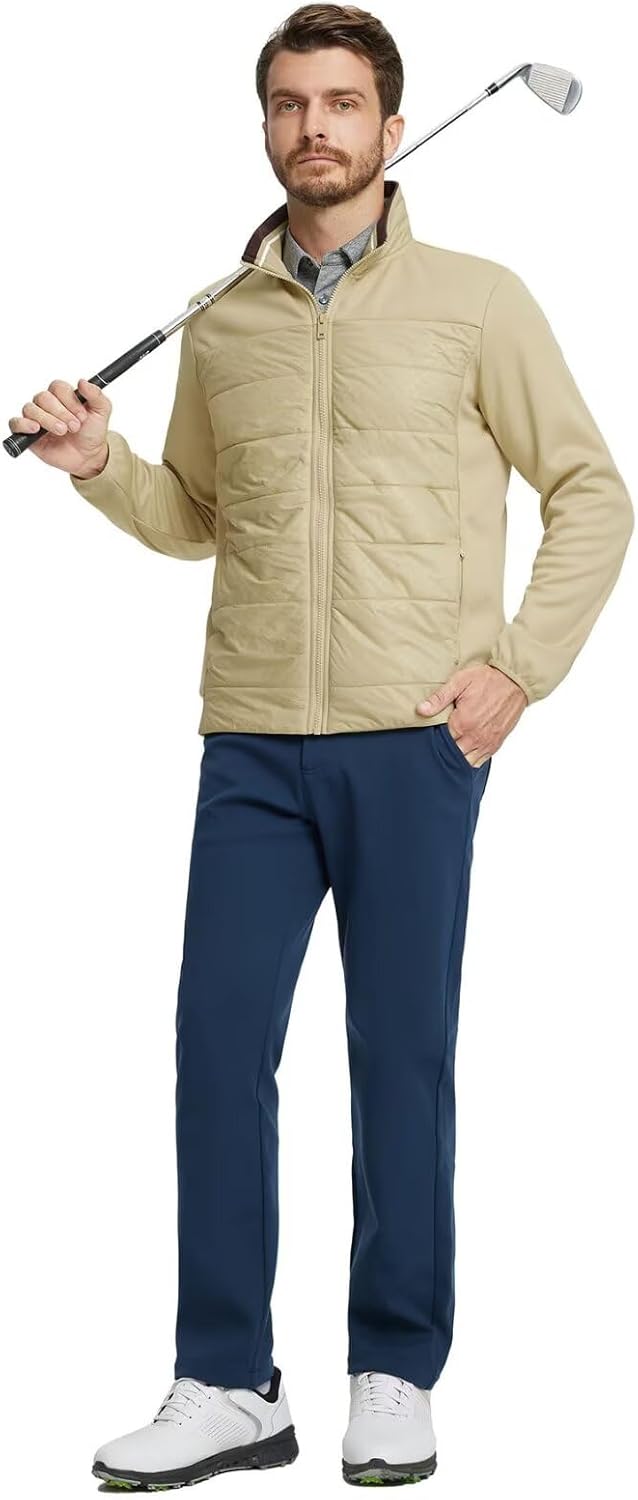 MAELREG Winter Puffer Jackets for Men Full Zip Lightweight Soft Golf Fleece Thermal Winter Coat Mens Jackets Casual Warm - Image 2