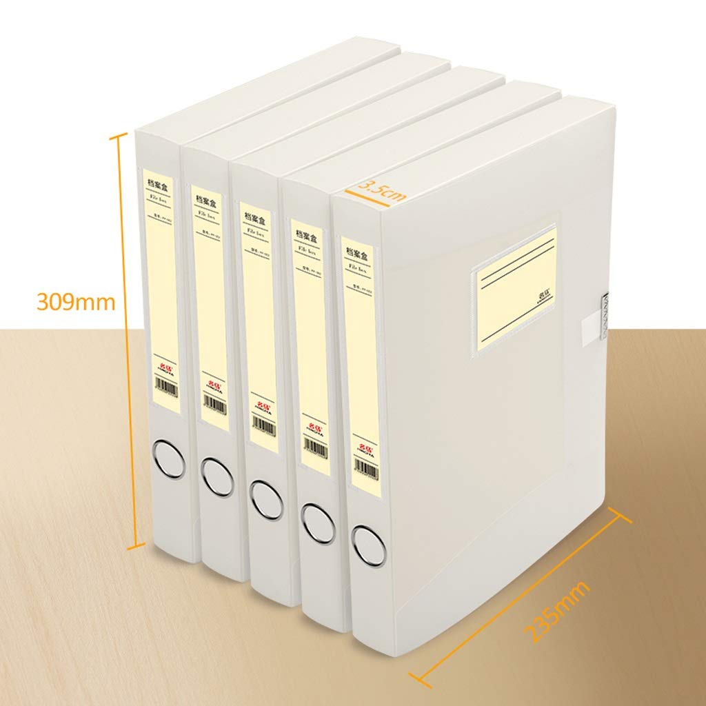 ARCH Cartella Portadocumenti Raccoglitore Office Scatola Archivio di Plastica, A4 File Organizer di Plastica con Coperchio, Cartella di Archiviazione Storage Box, Trasparente