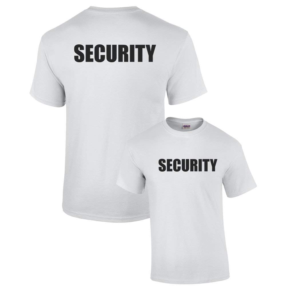 Trenz Shirt CompanySecurity Short Sleeve T-Shirt Printed On Both Sides Police Patrol Mall Event Staff Uniform Concert Stadium Game+18483:18562