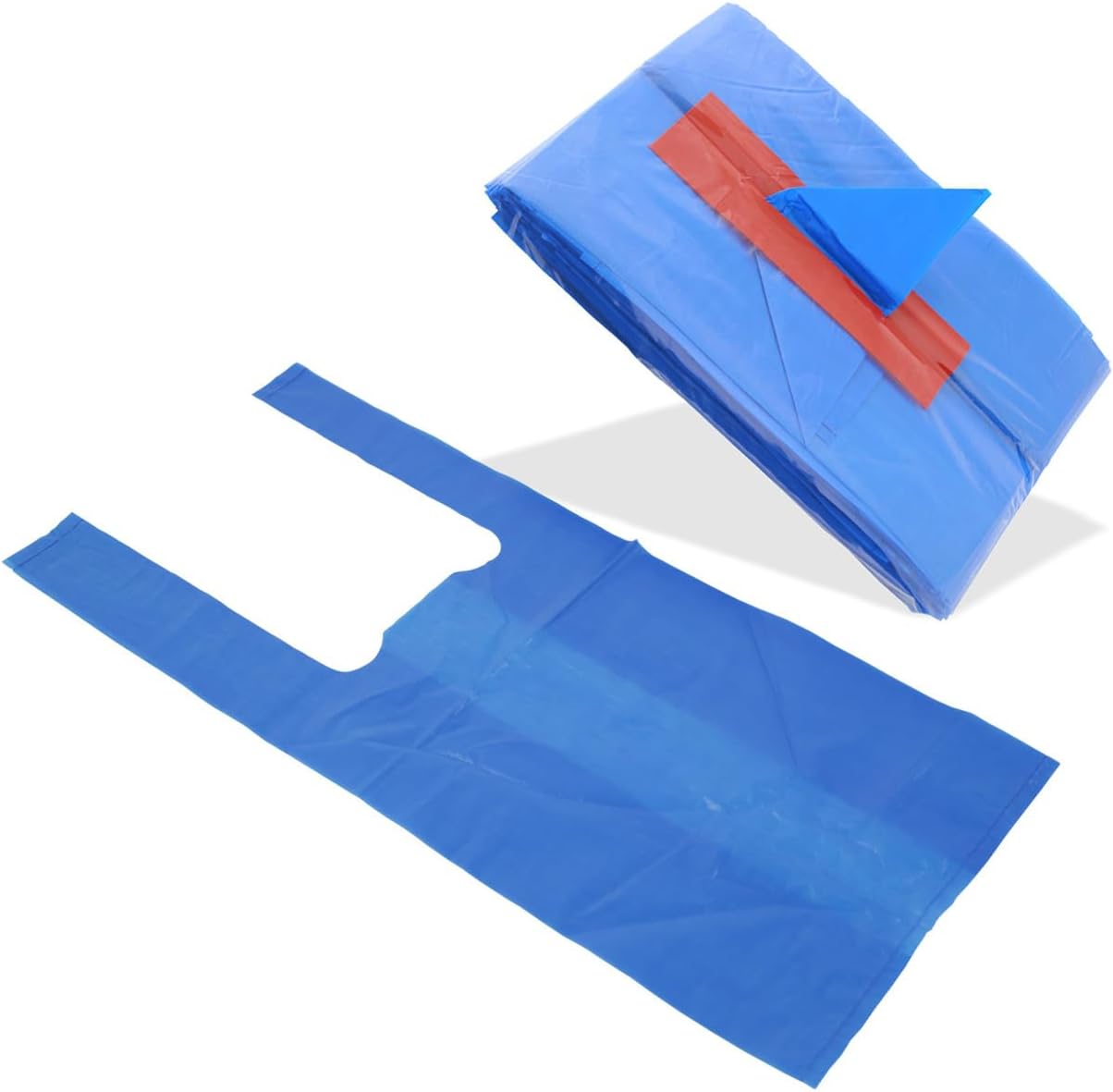 4200 Blue Baby Powder Sented Tie Handle Dog Waste Station Refill Bags - Earth Friendly (Made with 65% PCR) - Fits Doggie Walk Bags Dispenser - Case of 4200 bags (Blue)