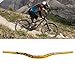 NDNCZDHC Aluminium Alloy Extra Long Handle Bar, Non Slip Handlebar Riser, 31.8x720mm Bike Handlebars for Mountain Bikes Trail Bikes (Yellow)