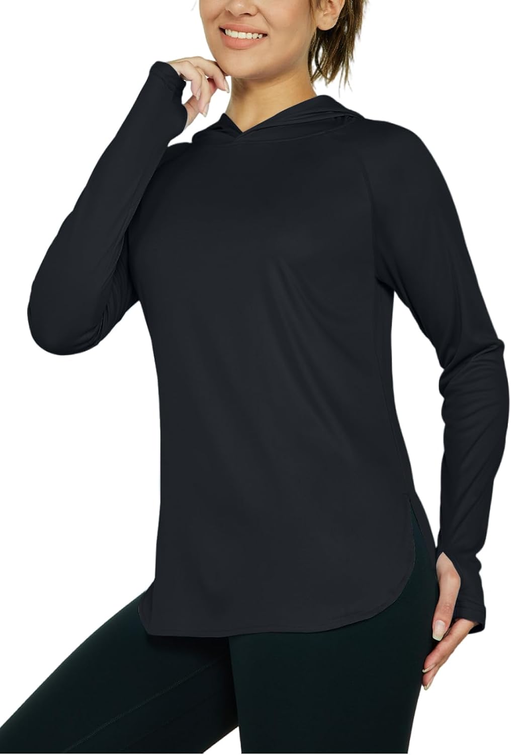 Women's Sun Protection Shirt UPF 50+ Long Sleeve Hoodie UV SPF T-Shirts Rash Guard Hiking Quick Dry Lightweight - Image 2