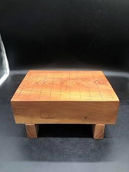 将棋盤 木製 本榧足付将棋盤 3寸7分（天柾） sa30015 | 前川榧碁盤店