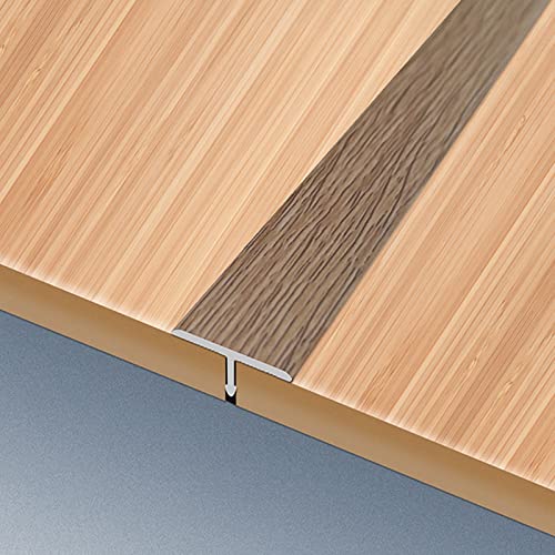 T-Form-Übergangsstreifen, 100 cm Länge, Bodentür-Reduzierstreifen, Aluminium, Metallische...