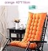 Lit de voyage Relax Rocking Chair Coussin souple longue Mat Chaise Tatami Chaise longue Fauteuil inclinable Coussin plage Canapé Pad Fenêtre Plancher 48x120cm 5-23 ( Color : 40x110cm , Size : Orang )