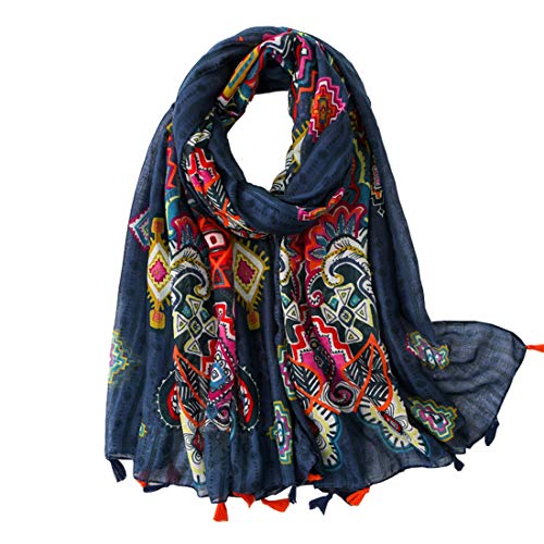 FAIRYGATE Schal Damen Pashmina für Sommer Frühling Ganzjährig XXL Tuch Damenschal Multifunktionstuch Stola 0225, 90 * 180 cm