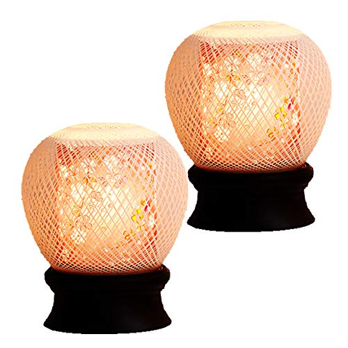 Amazon｜やまこう 盆提灯 モダン ミニ お盆飾り 初盆 新盆 2本