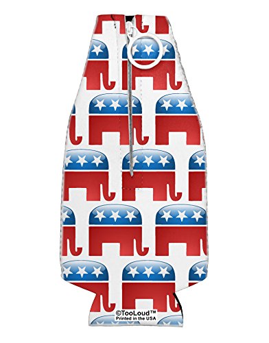 TooLoud Republican Symbol All Over Collapsible Neoprene Bottle Insulator All Over Print