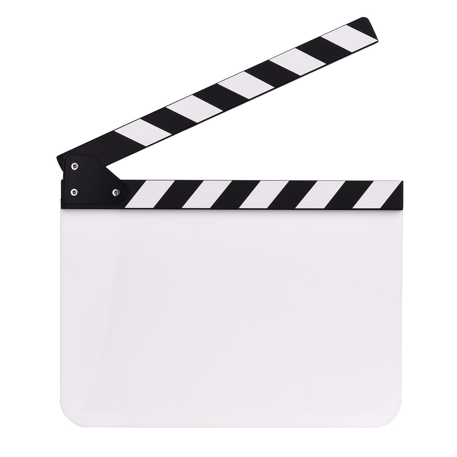Sponsored Ad – THE WHITE SHOP 30cm*25cm Movie Clapboard, White Acrylic Scene Clapper Board with Magnetic Strip for Directors TV Films Action Scenes Video Production - Lightweight Wooden Slate Prop