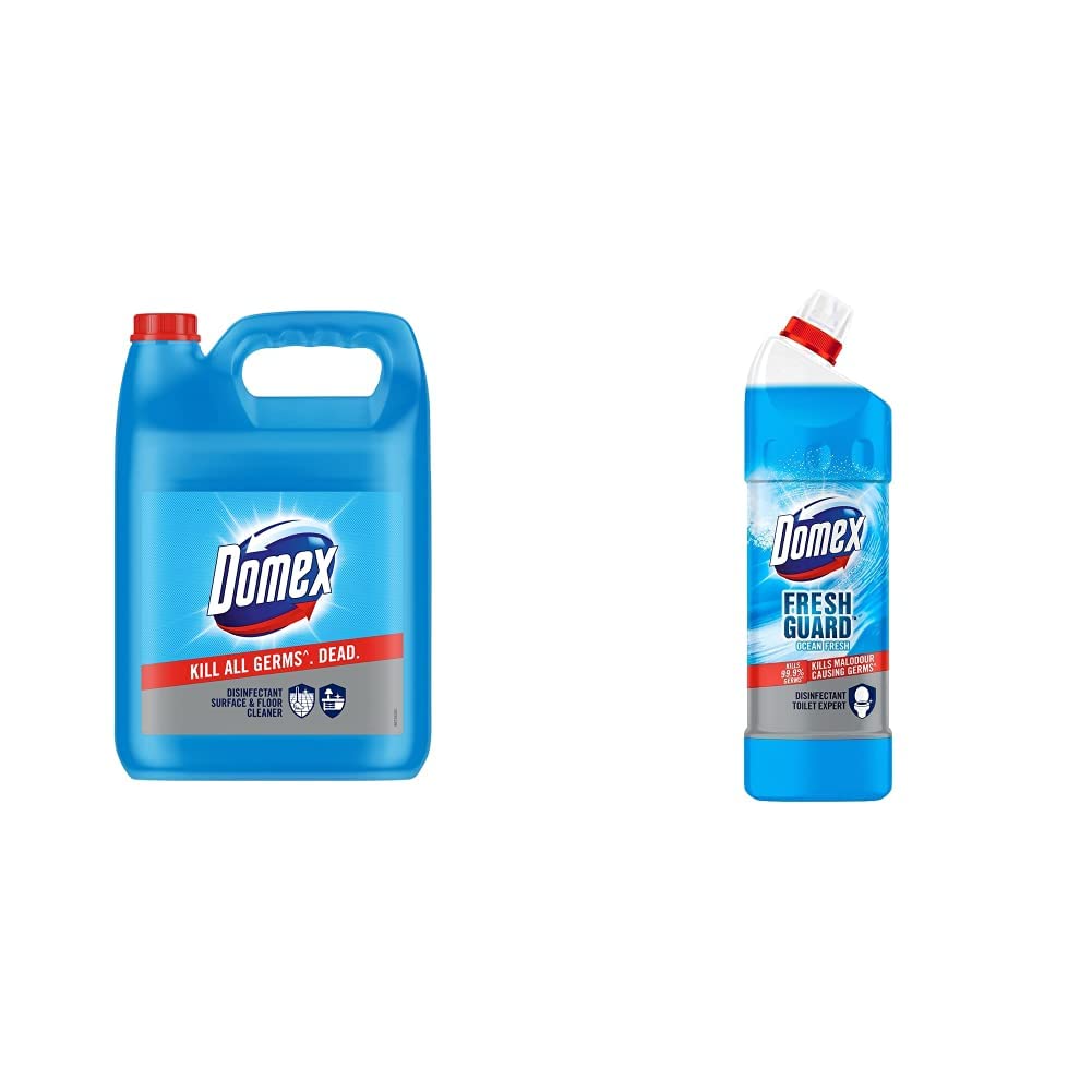 Domex Disinfectant Floor Cleaner, 5 ltr & Fresh Guard Disinfectant