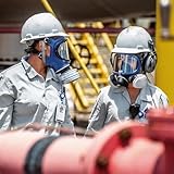 Dräger X-plore 5500 Full Face Respirator Mask with 2x ABEK1 Hg P3 RD Gas Mask Filters - Chemical Mask against Gases, Spray Paint Fumes, Vapours, Epoxy Resin - Compatible with a Chemical Hazmat Suit - Image 8