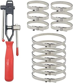 Tabazy CV Joint Banding Boot Axle Clamp Tool with Universal Adjustable Drive Shaft CV Boot Band Clamps, Automotive CV Boot Clamp Pliers Axle Boot Clamps 13Pcs for Most Cars
