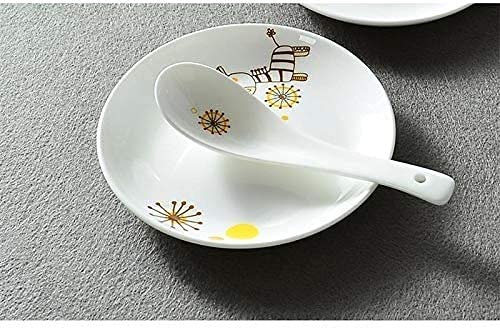 Cucchiaio Da Minestra In Ceramica Blu Stile Giapponese - Per Ramen, Zuppe, Ciotole, Design Retro - Foto 4