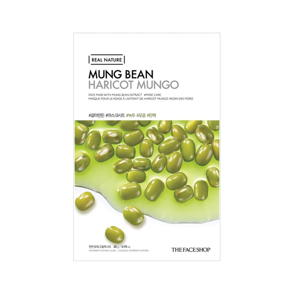 The Face Shop Real Nature Facial Mask Sheet - 20 gms (Mung Bean)