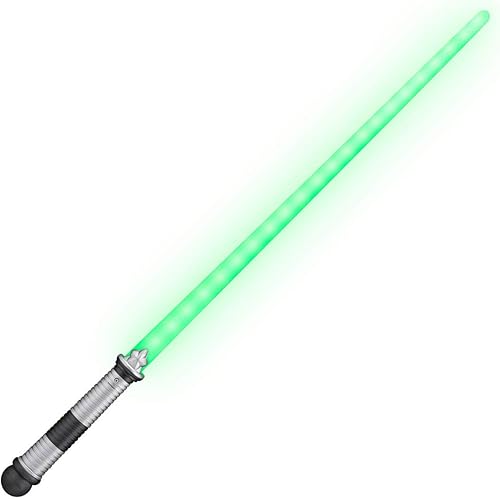 FlashingBlinkyLights - Juego de 2 espadas de luz LED verde