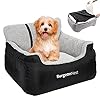 BurgeonNest Dog Car Seat for Small Dogs, Fully Detachable and Washable Dog Carseats Small Under 25, Soft Dog Booster…