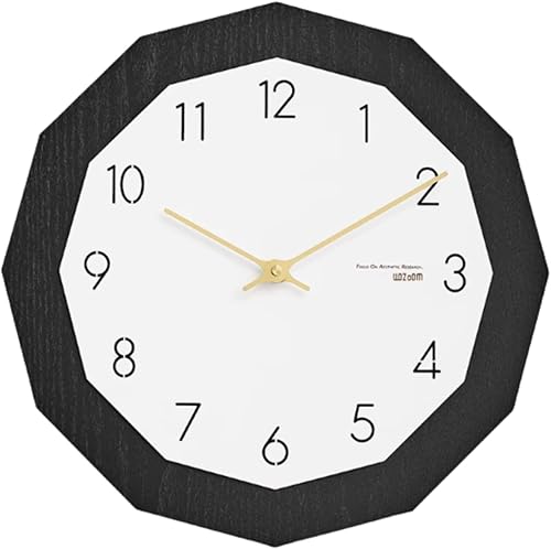 Reloj de pared decorativo moderno minimalista de 15 pulgadas, silencioso, funciona con pilas, reloj de pared redondo, estilo nórdico, de grano de