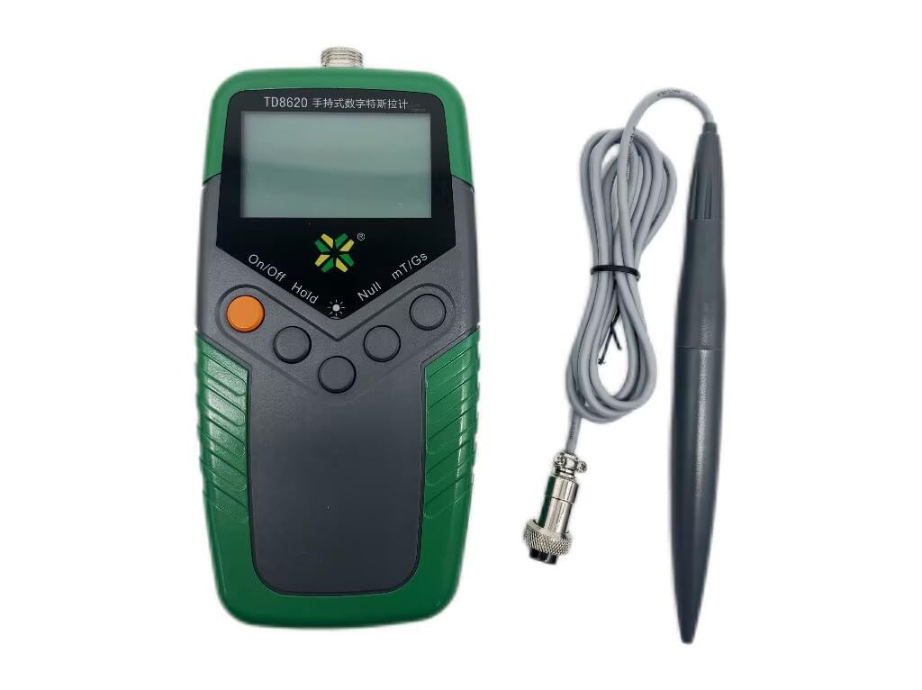 Portable Gauss Meter Gaussmeter Teslameter with Range of Measurements 0~120% 0 to 2400 mT Accuracy ±5% Automatic Zero and Auto Range and Maximum Hold Function