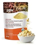 LOOV Organic Non-Fortified Nutritional Yeast Flakes - Vegan, Gluten Free, Non-GMO Unfortified Nooch - Good Source of Natural B-Vitamins - No Added Salt or Sugar - Resealable Bag, 227 Grams (8 ounces)