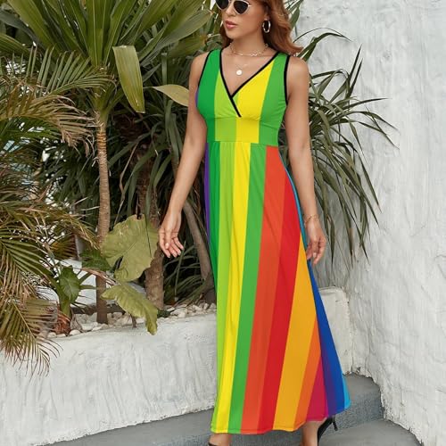 Robe confortable vacances longue sans manche pour rester au frais - 3