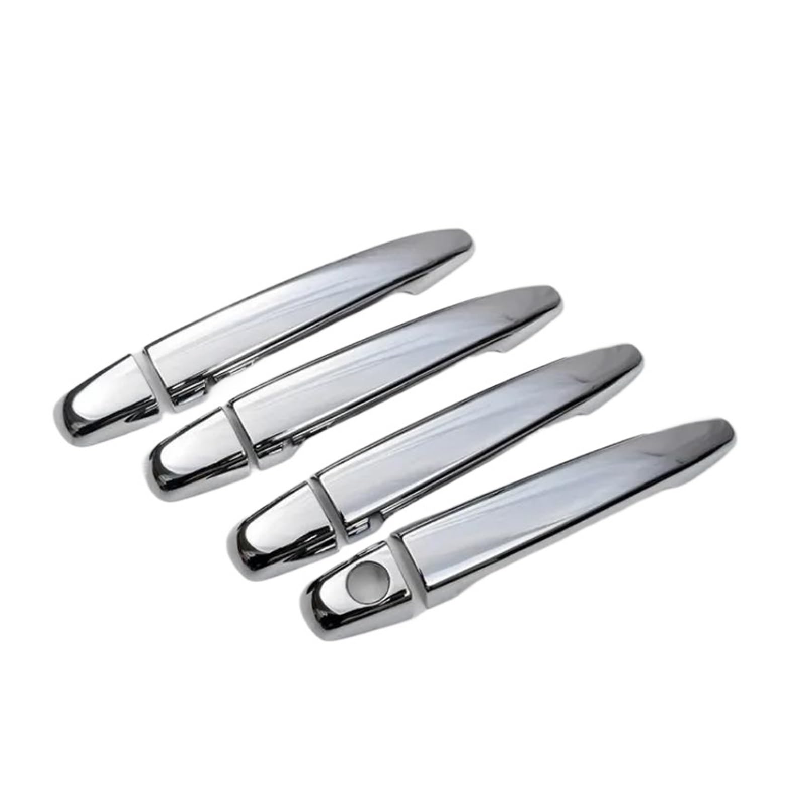 Cavinbdz Silver No Button Car Exterior Door Handle Cover For Toyota For Premio For Allion T260 2008~2019 (Silver No Button)