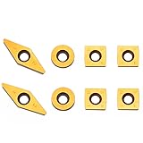 TITANIUM Coated Replacement Wood Turning Carbide Tip Set for VINWOX 3 PCS & 4 PCS Carbide Turning To