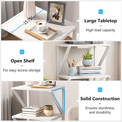 Tribesigns Printer Stand, 3-Tier Rolling Printer Cart Under Desk Storage, Industrial Machine Cart Storage Shelf On Wheels For Home Office #TOP3