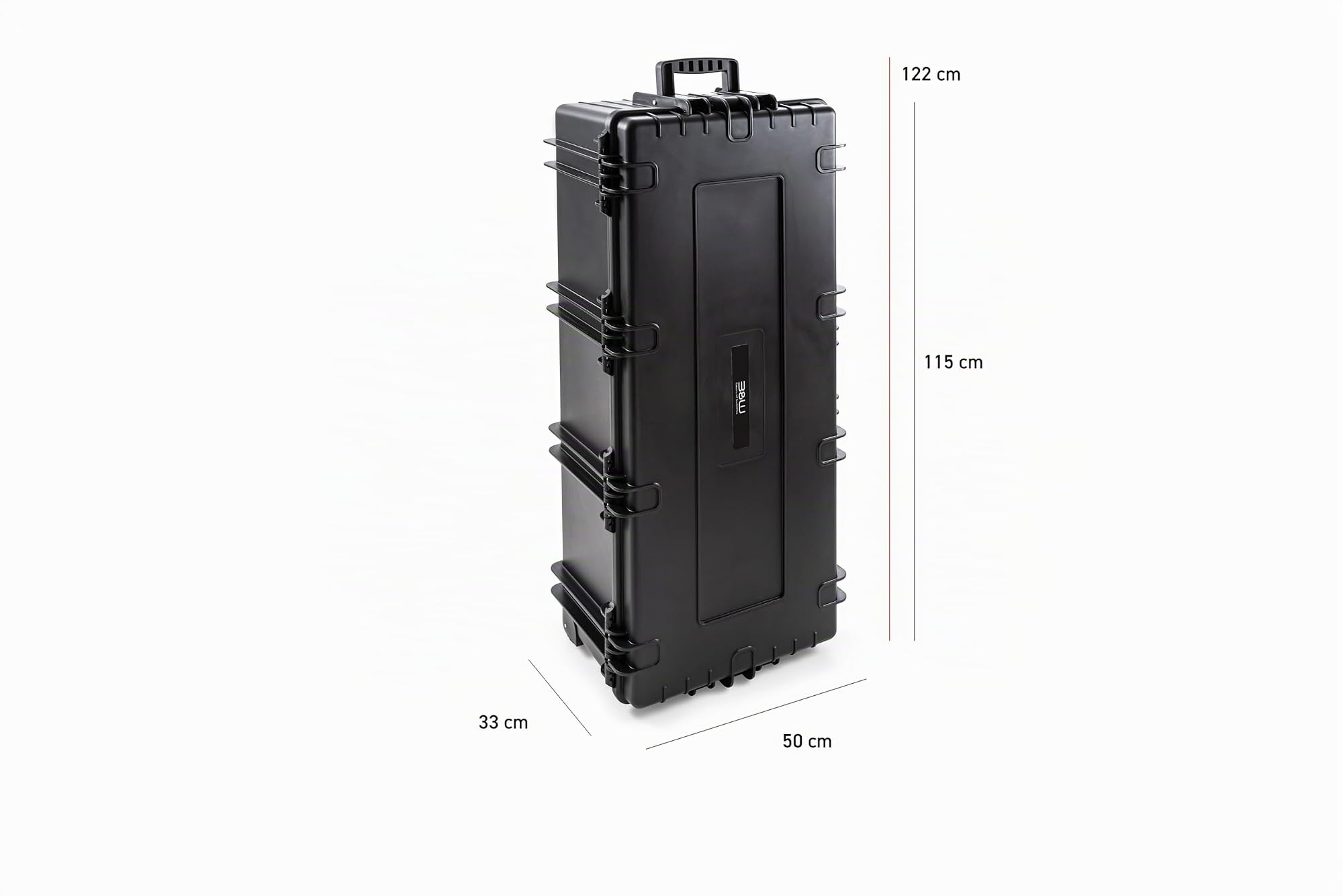 B&W International GmbH Transportkoffer Outdoor Typ 7300 schwarz - wasserdicht nach IP67 Zertifizierung, staubdicht, bruchsicher und unverwüstlich