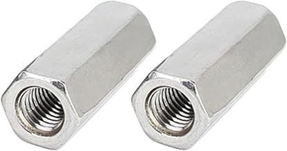 2pcs M14 Coupling Nuts Long Shank Nut Hex Coupler Nut Female Thread Straight Straight Hex Shank Threaded Bar Bar Stud Studding Stainless Steel (M14 x 40mm)