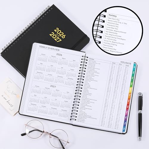 Planner 2026-2027 - Planner 2026-2027 Weekly and Monthly from Jul. 2026 - Jun. 2027, Academic Planners with Pocket and Tabs, 8.5" x 6.4" — view 6