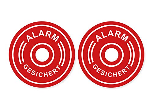 Aufkleber Alarm GESICHERT Alarmanlage*