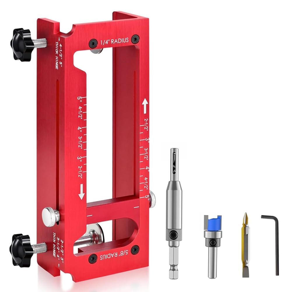 Jnchdghwa As Shown Woodworking Installation Door Frame Locator Screws Diy Auxiliary Tools Hinge Drilling Fixture