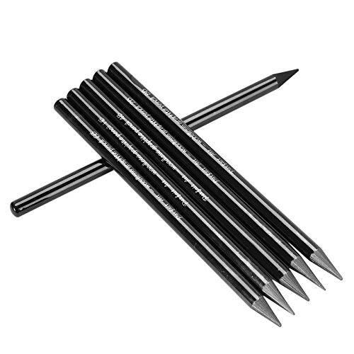 LONTG 6 Pcs Graphite Pencils Medium Soft Charcoal Sticks Woodless Sketch Pencils Writing Drawing Pencil Artist Pencil Set Assorted HB 2B 4B 6B 8B EE Pencil for Students Beginners Aspiring Artist - Image 3