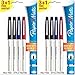 Paper Mate Flair Felt Tip Pens, Fine Point, Business Colors, 8 Count