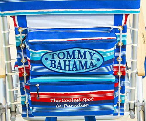 Image of Tommy Bahama Hi-Boy 17 inch Seat Height 4-Position Lace-Up Suspension Folding Beach Backpack Chair