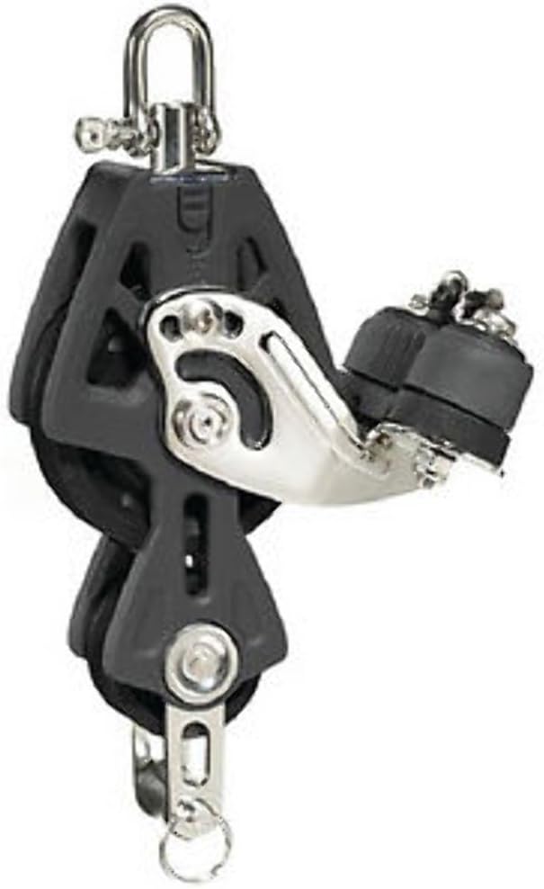 Lewmar Fiddle Block W/Cam & Becket, Black Sports & Outdoors